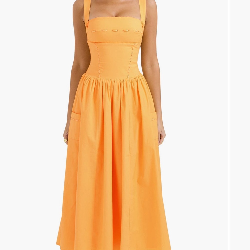 House of CB Vibrant Orange Maxi Dress